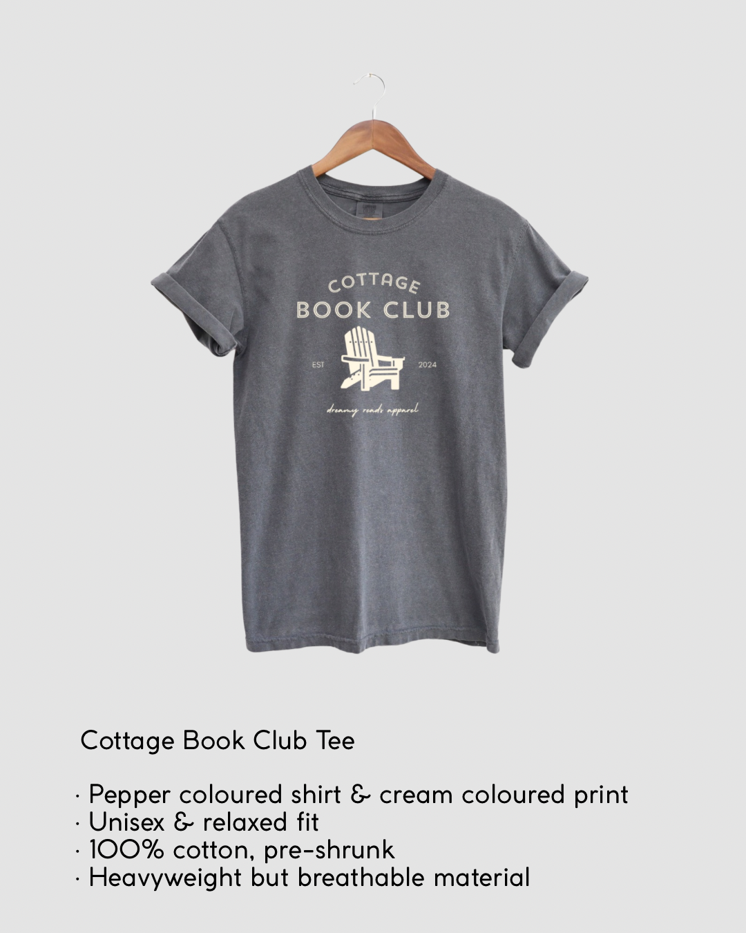 Cottage Book Club Tee