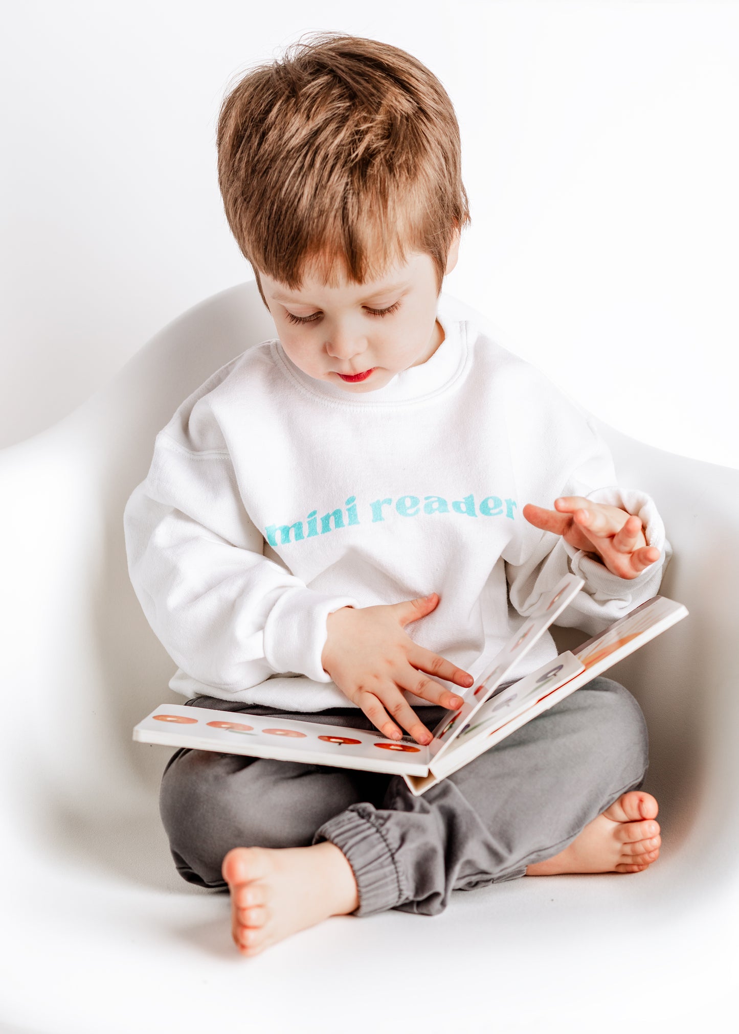 Mini Reader Sweater - Blue