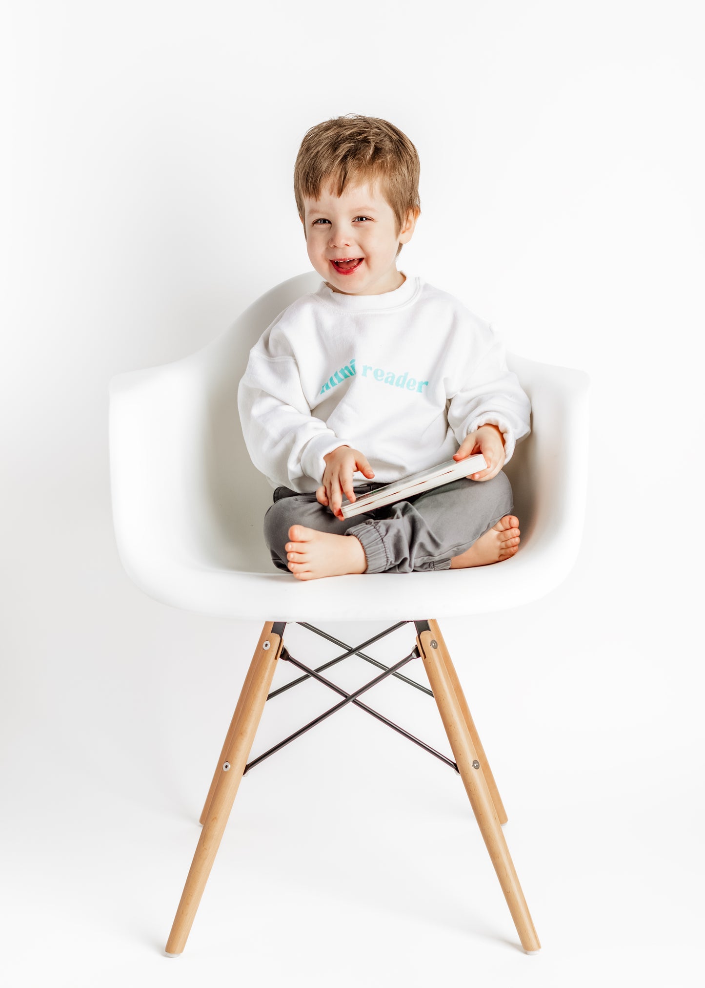Mini Reader Sweater - Blue