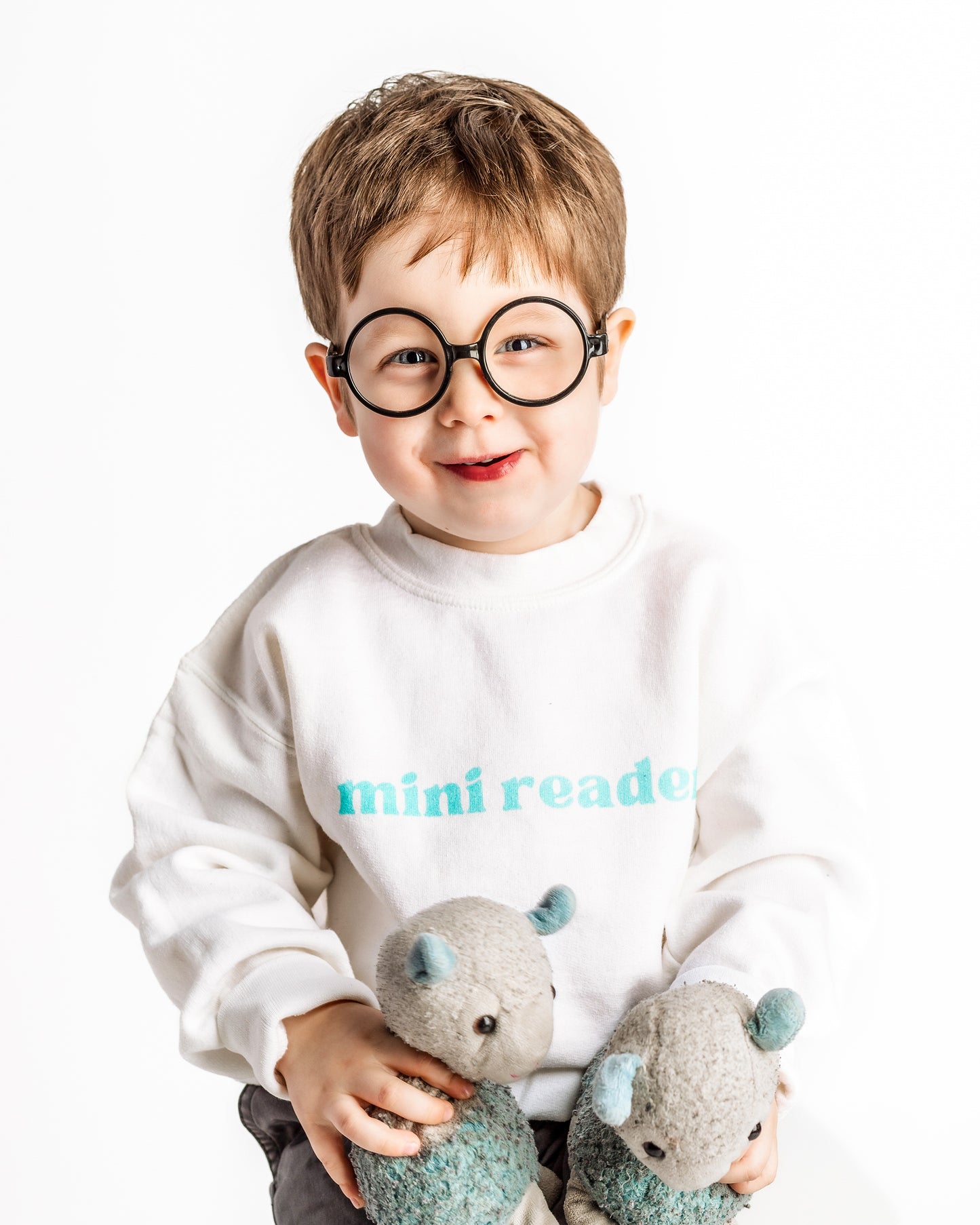 Mini Reader Sweater - Blue