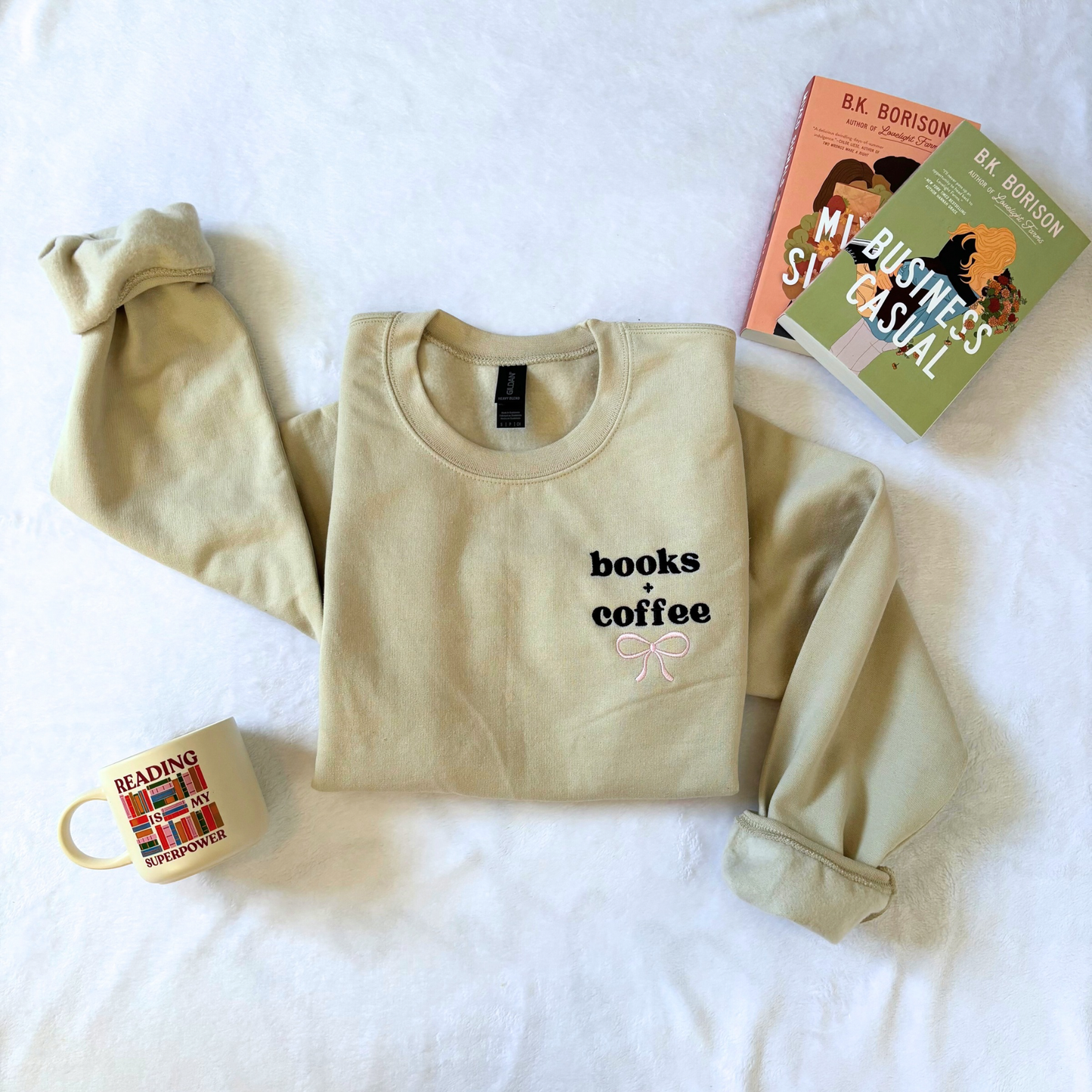Books + Coffee Sweater