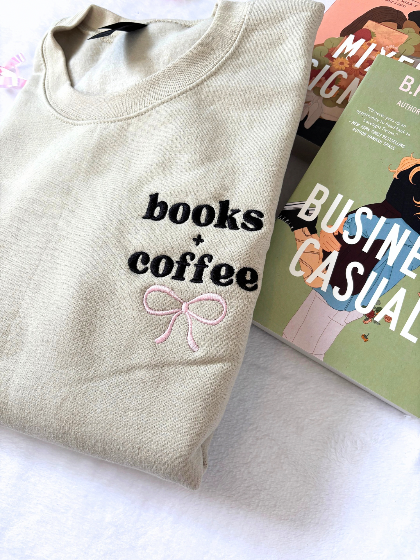 Books + Coffee Sweater