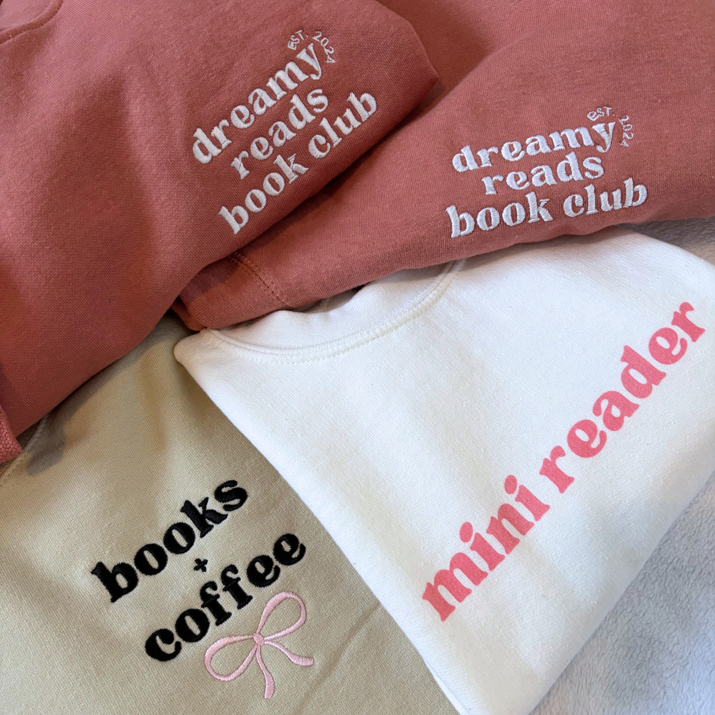 Mini Reader Sweater - Pink