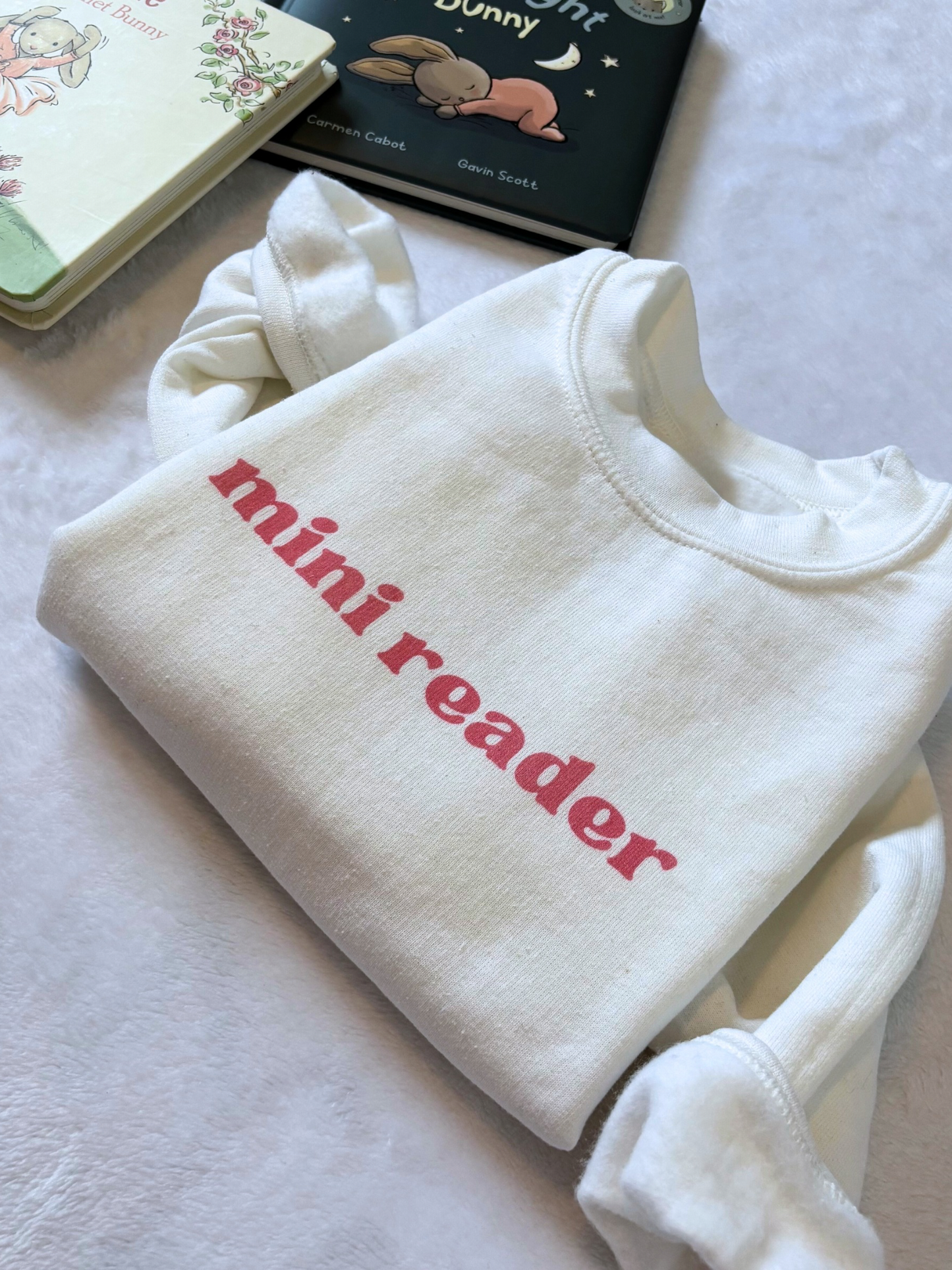 Mini Reader Sweater - Pink
