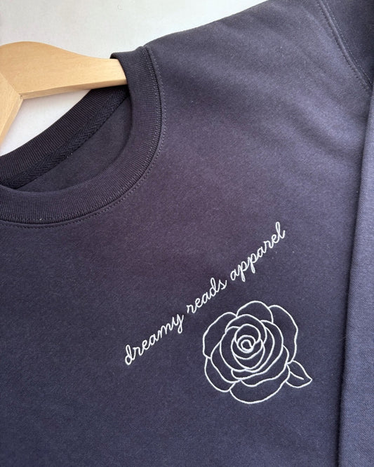 Dreamy Reads Embroidered Crewneck