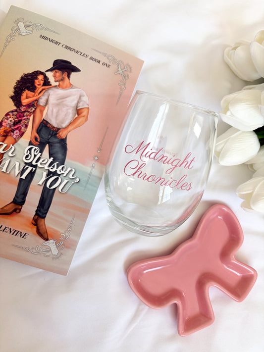 Midnight Chronicles Wine Glass