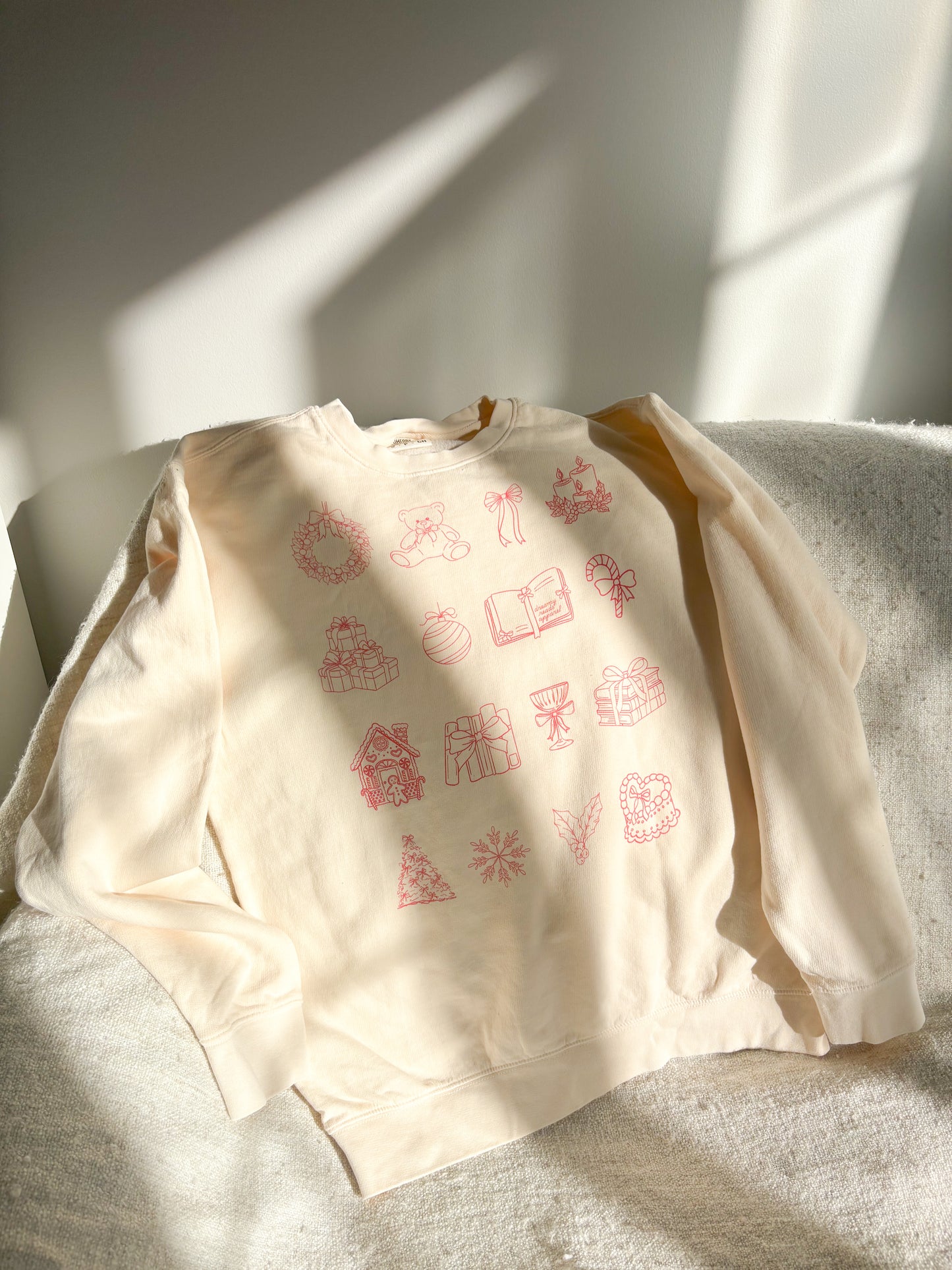 Festive Bookish Crewneck Sweatshirt