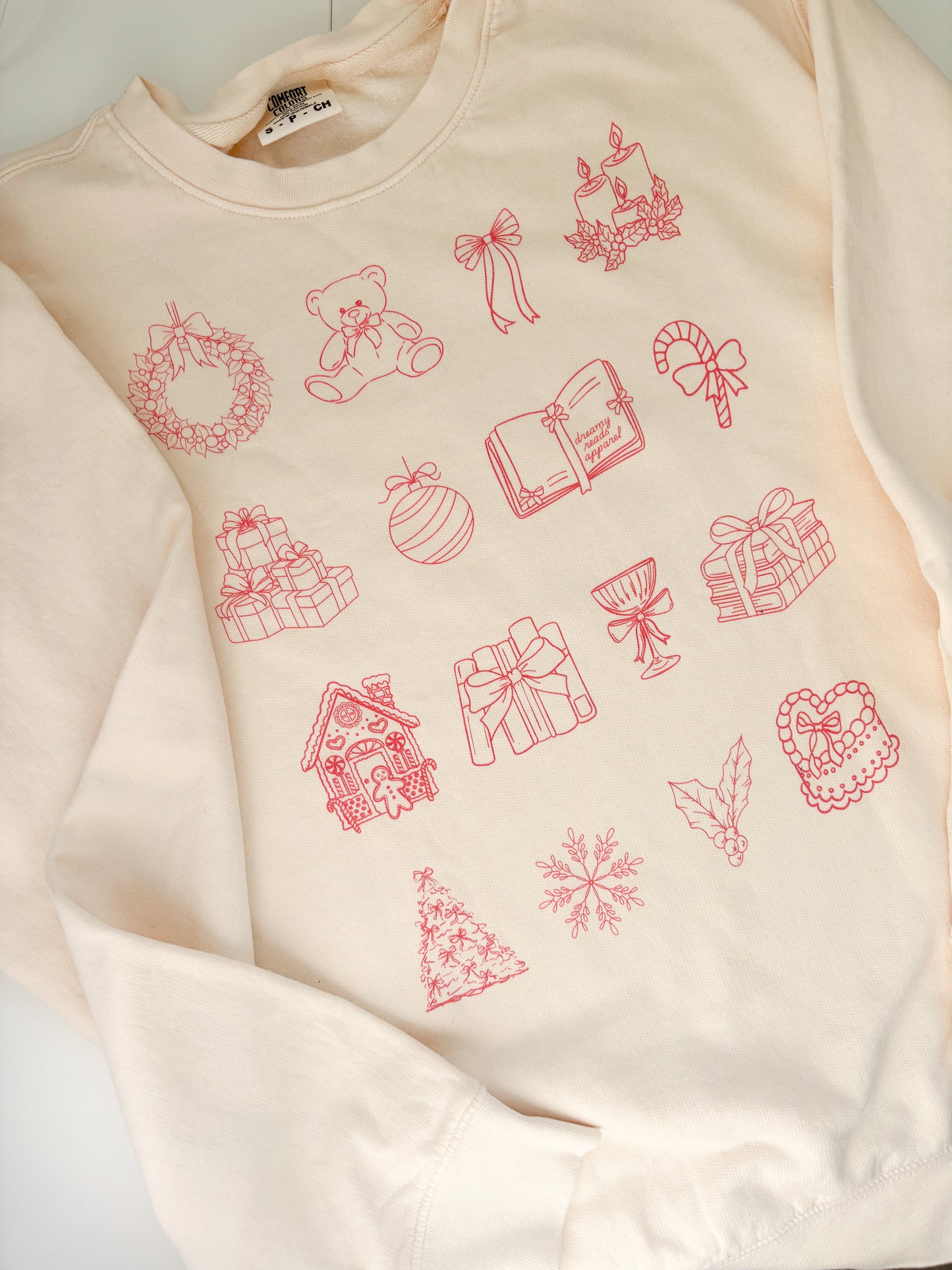 Festive Bookish Crewneck Sweatshirt