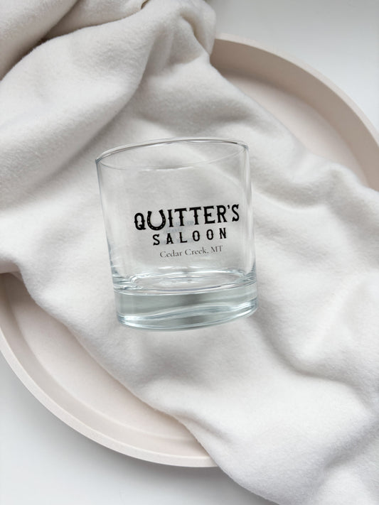 Quitter’s Saloon Rocks Glass