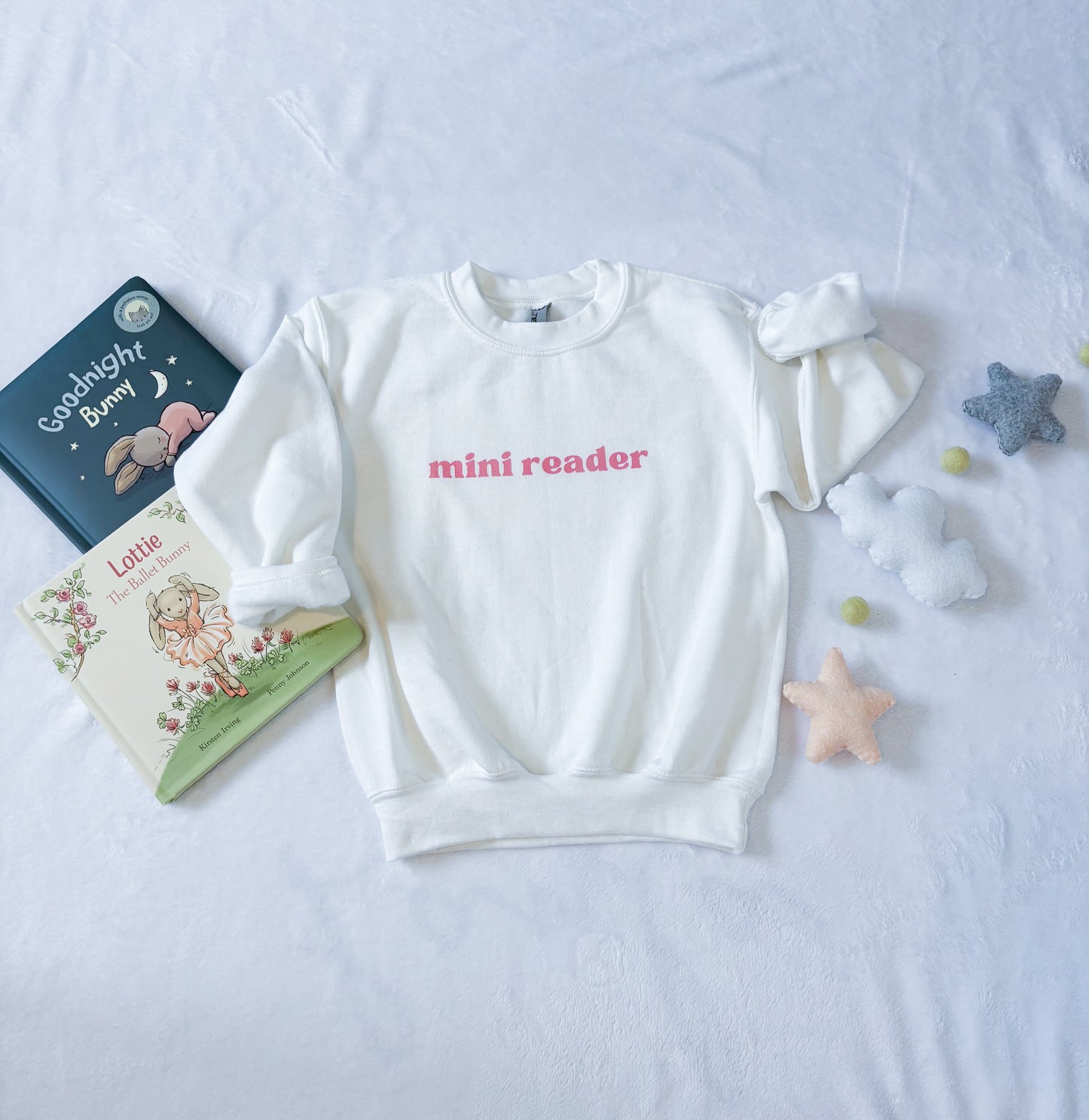 Mini Reader Sweatshirt - Pink