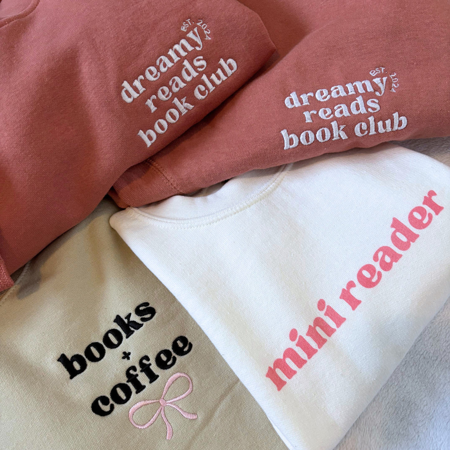 Dreamy Reads Apparel Logo Hoodie - Embroidered